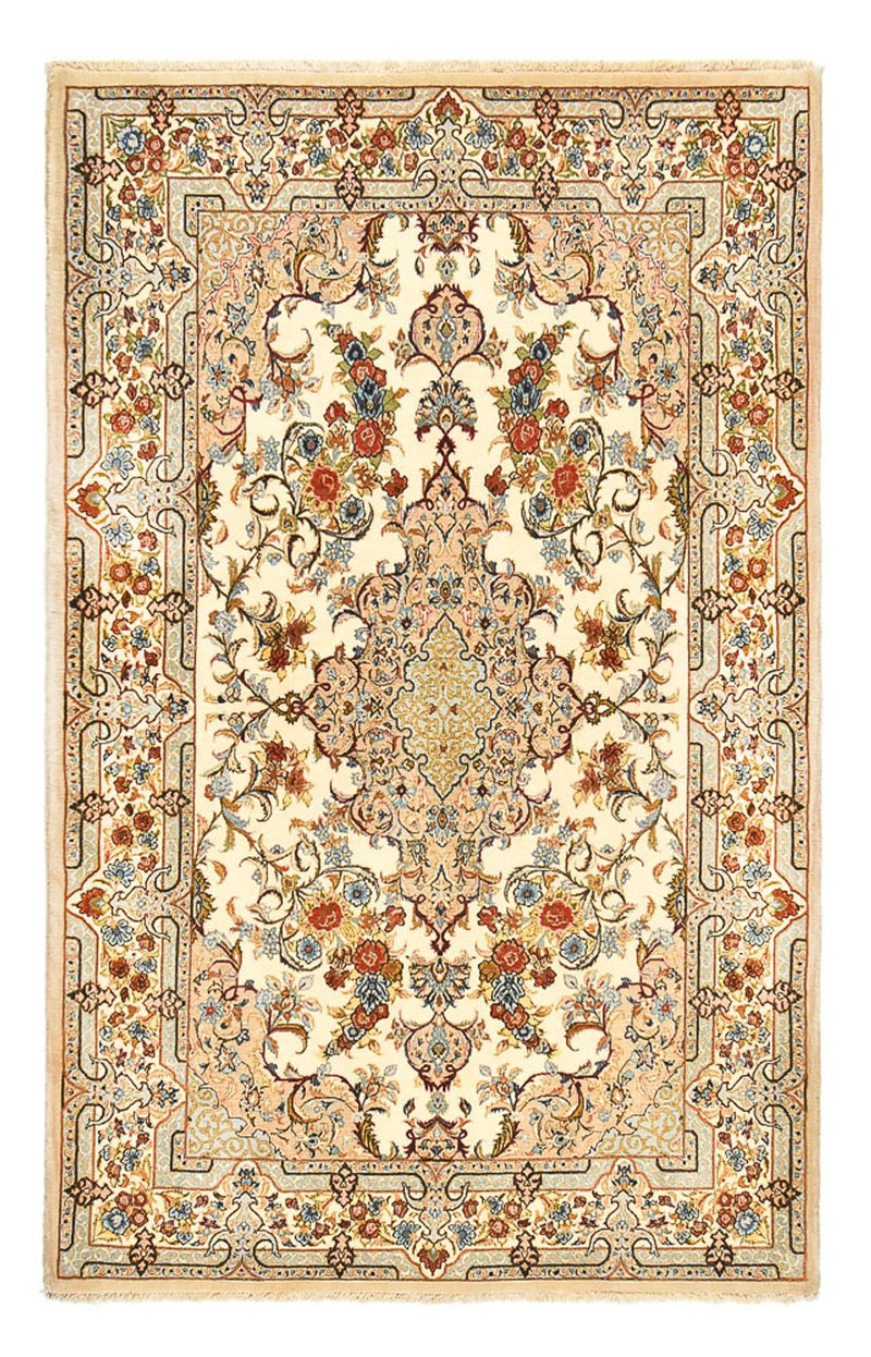 Persisk tæppe - Ghom - Royal - 211 x 130 cm - lys beige