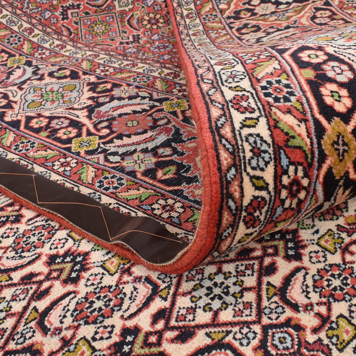 Persisk tæppe - Bijar - 403 x 301 cm - bordeaux rød