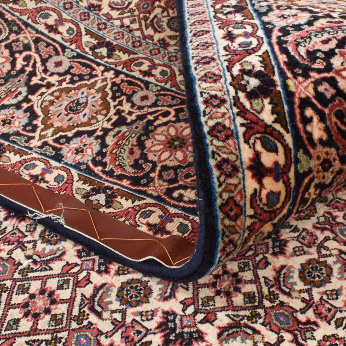 Persisk tæppe - Bijar oval - 395 x 203 cm - rust