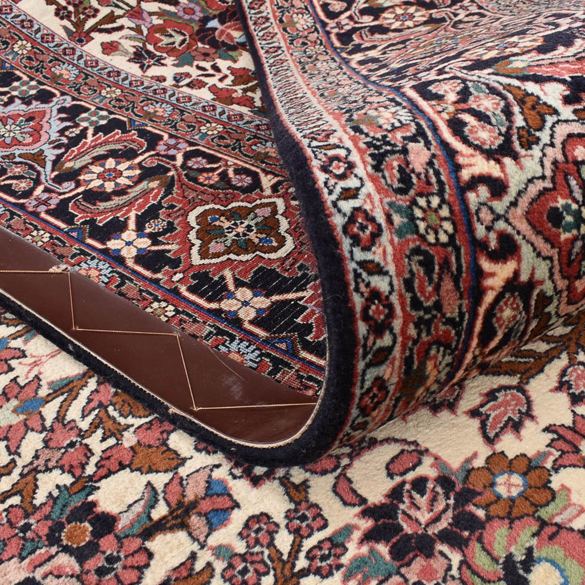 Persisk tæppe - Bijar - 300 x 253 cm - flerfarvet