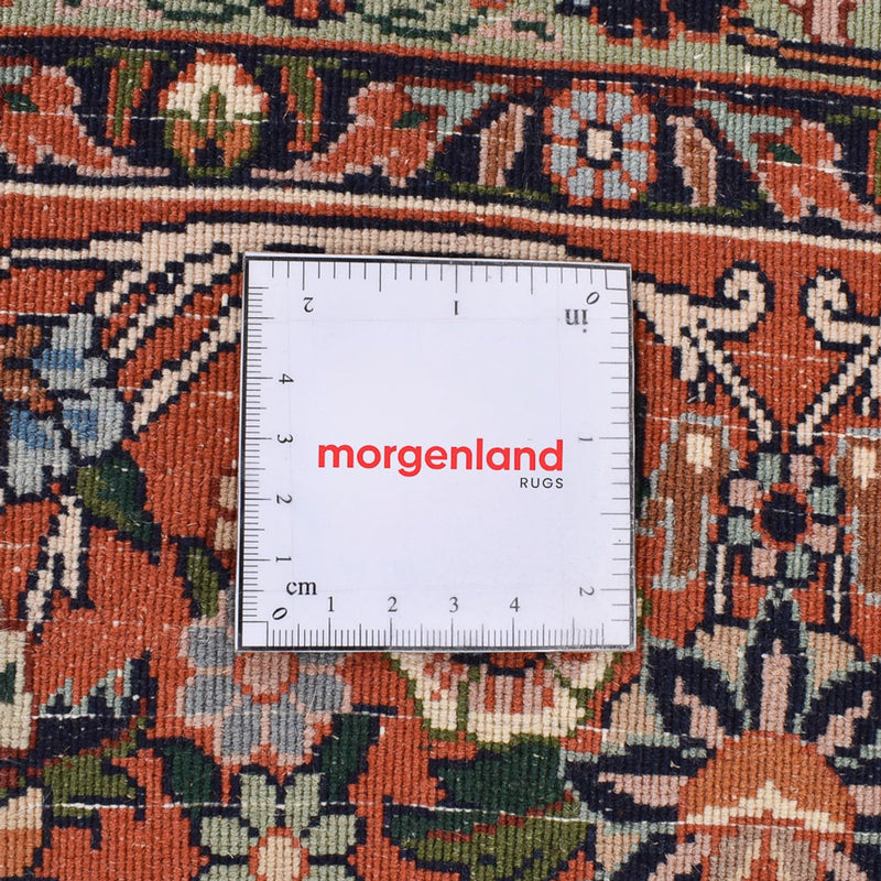 Persisk tæppe - Bijar - 296 x 203 cm - mørkeblå