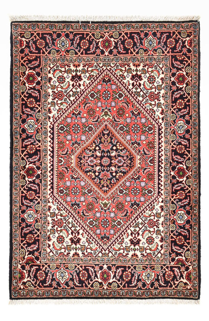 Persisk tæppe - Bijar - 132 x 83 cm - lysrød