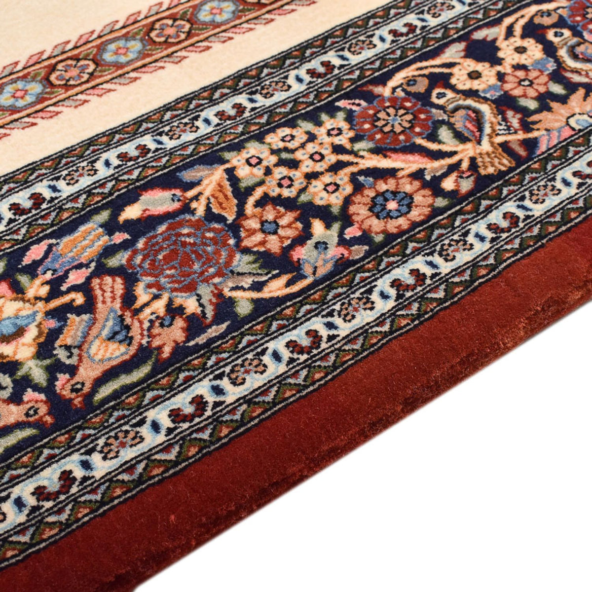 Persisk tæppe - Ghom - Royal - 200 x 136 cm - lys beige