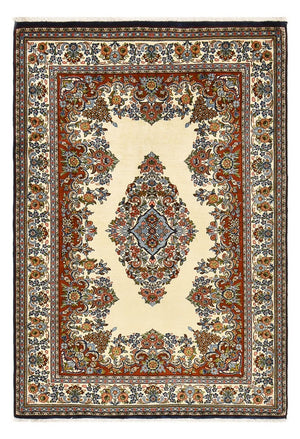 Persisk tæppe - Ghom - Royal - 188 x 130 cm - lys beige