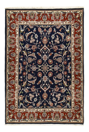 Persisk tæppe - Ghom - 212 x 146 cm - mørkeblå