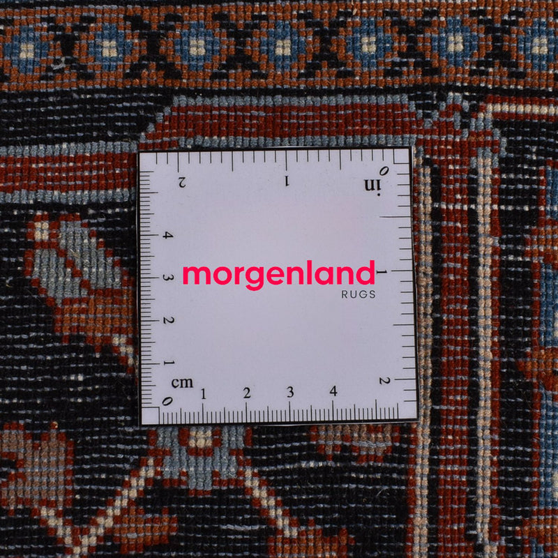 Persisk tæppe - Nomadisk - 302 x 203 cm - mørkerød