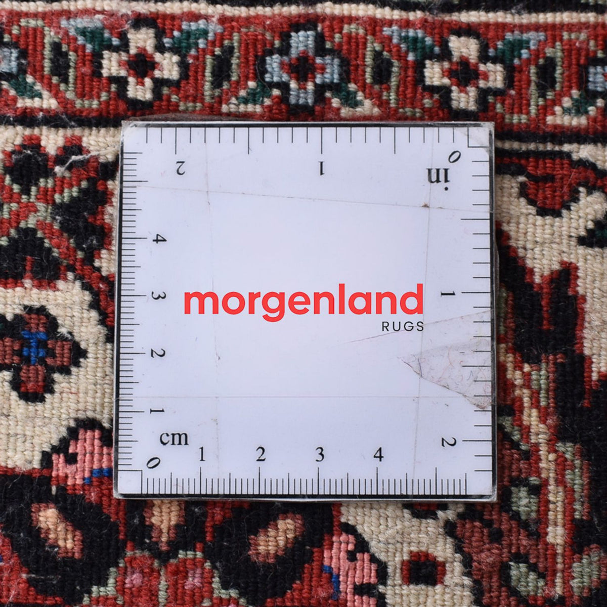 Persisk tæppe - Bijar - 392 x 300 cm - bordeaux rød