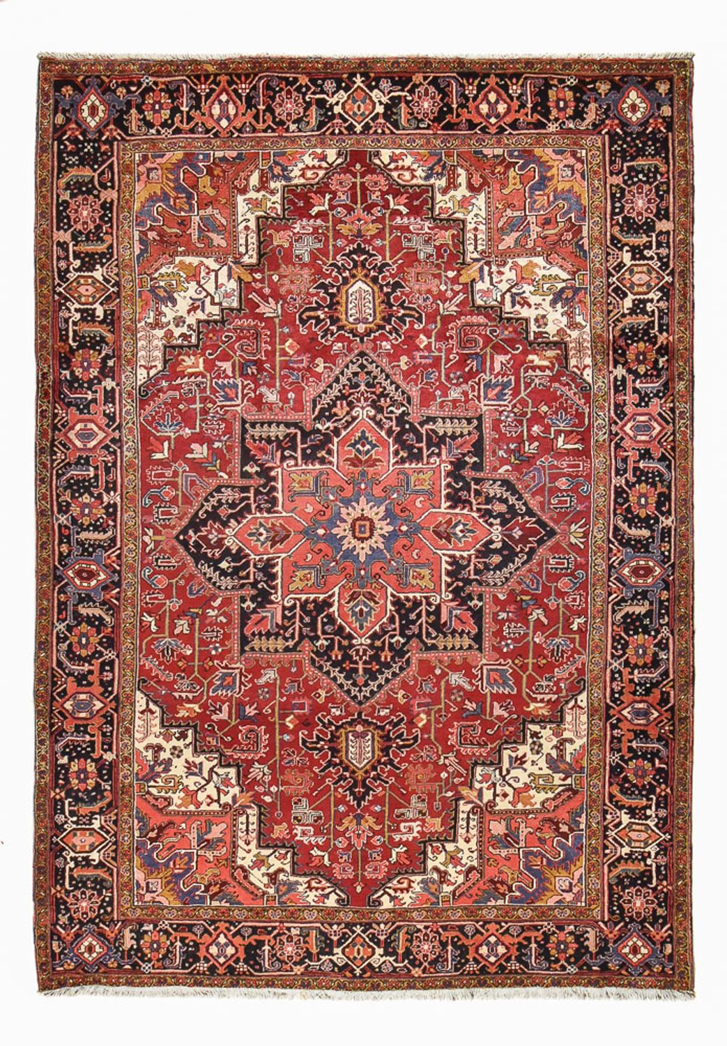 Persisk tæppe - Nomadisk - 347 x 253 cm - rød