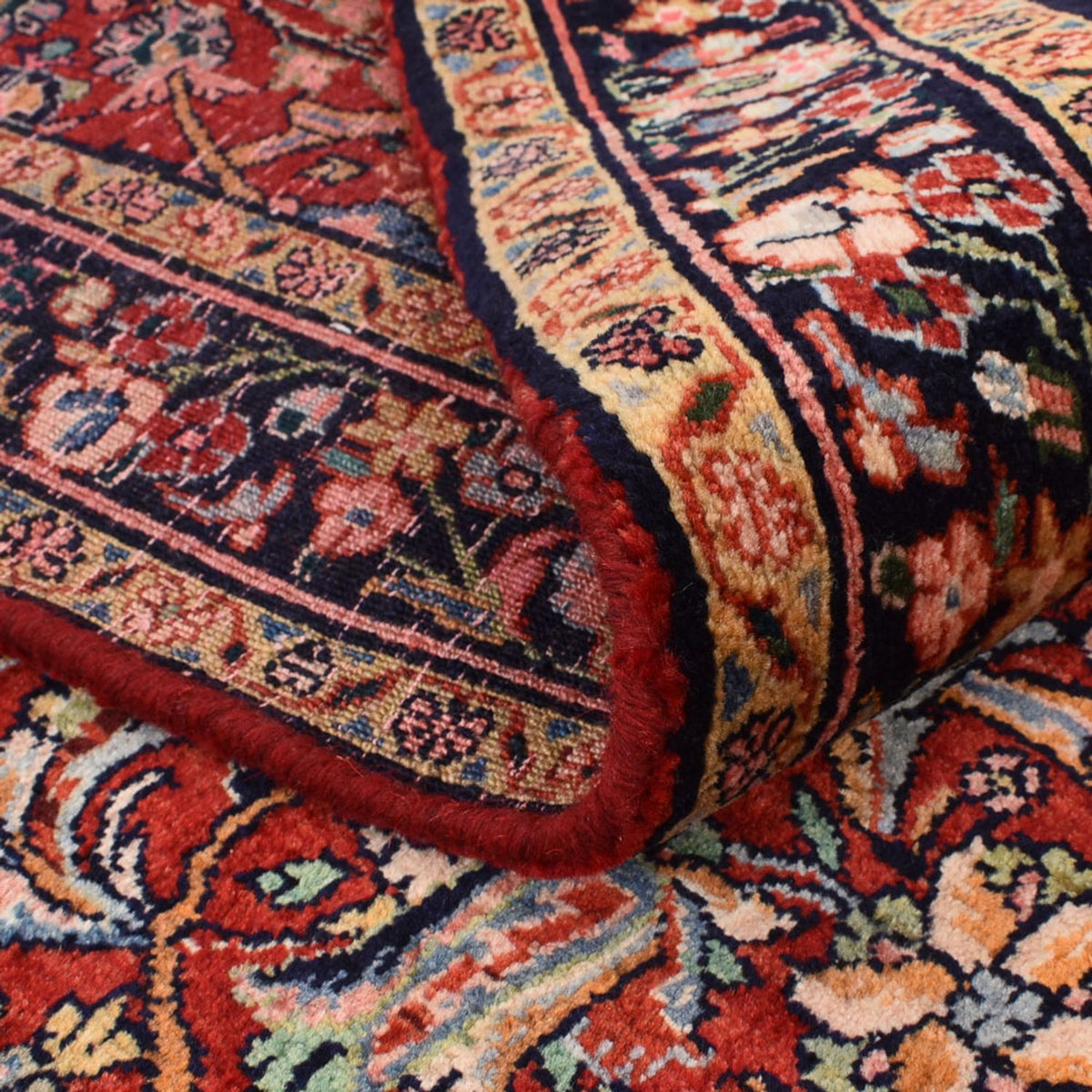 Persisk tæppe - Bijar - 225 x 132 cm - rød