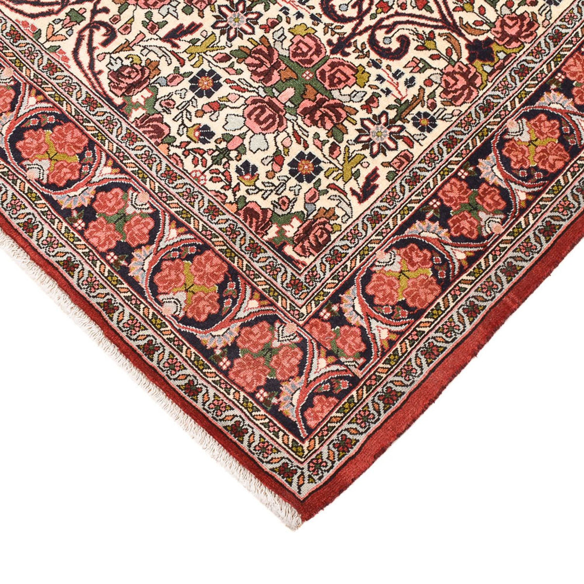 Persisk tæppe - Bijar - 214 x 142 cm - creme