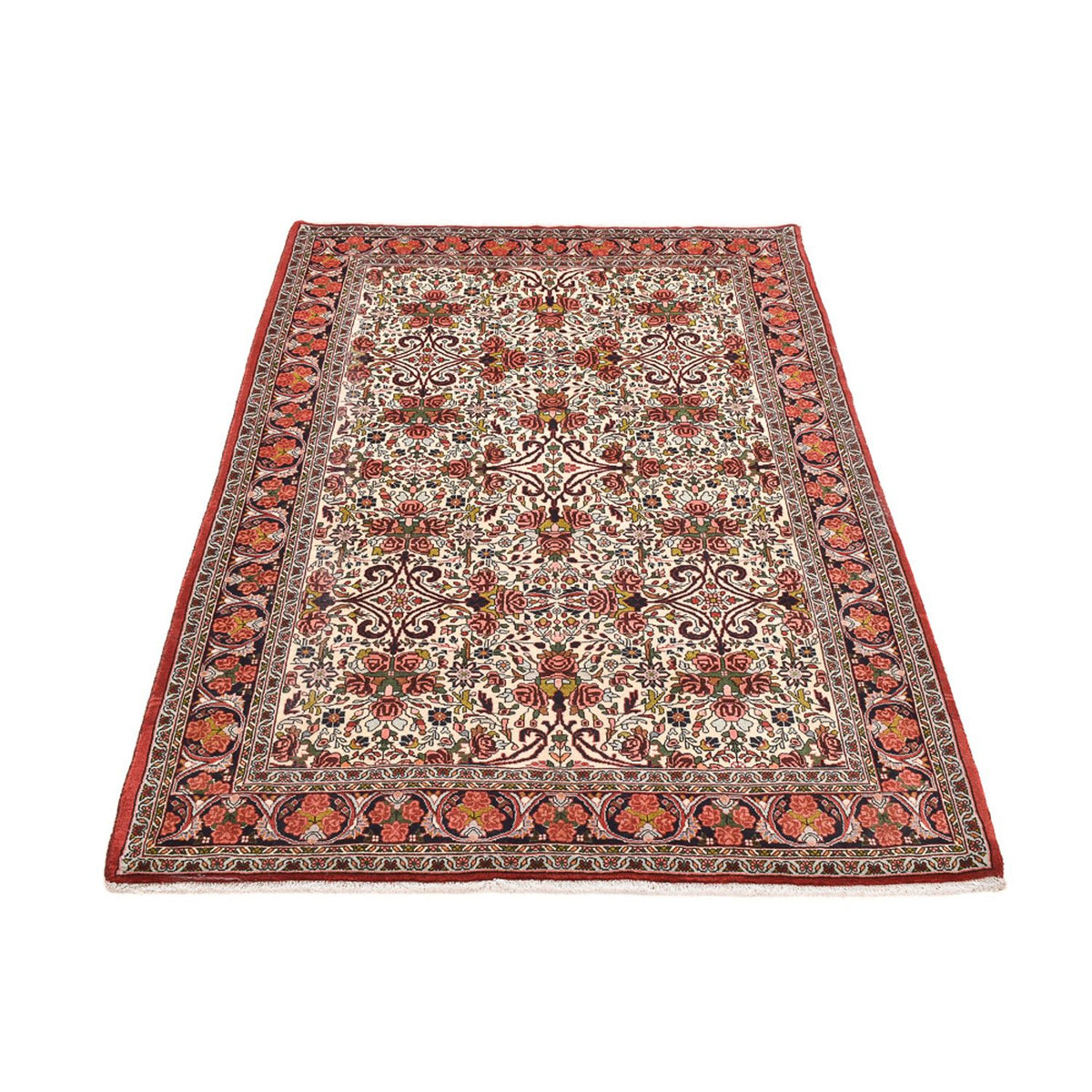 Persisk tæppe - Bijar - 214 x 142 cm - creme