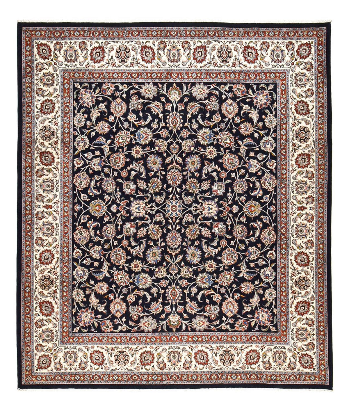 Persisk tæppe - Classic - 350 x 301 cm - mørkeblå