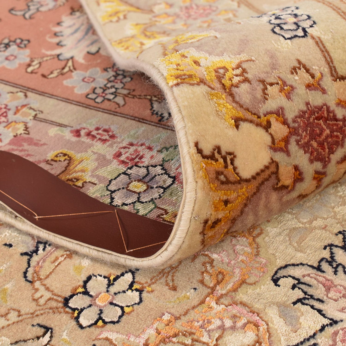 Persisk tæppe - Tabriz - Royal - 414 x 293 cm - guld