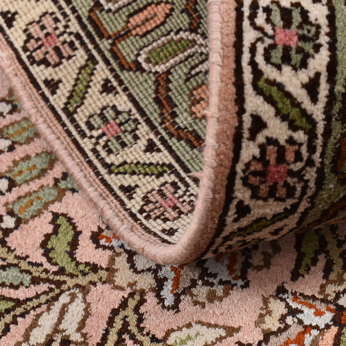 Persisk tæppe - Nomadisk - 128 x 79 cm - lys beige