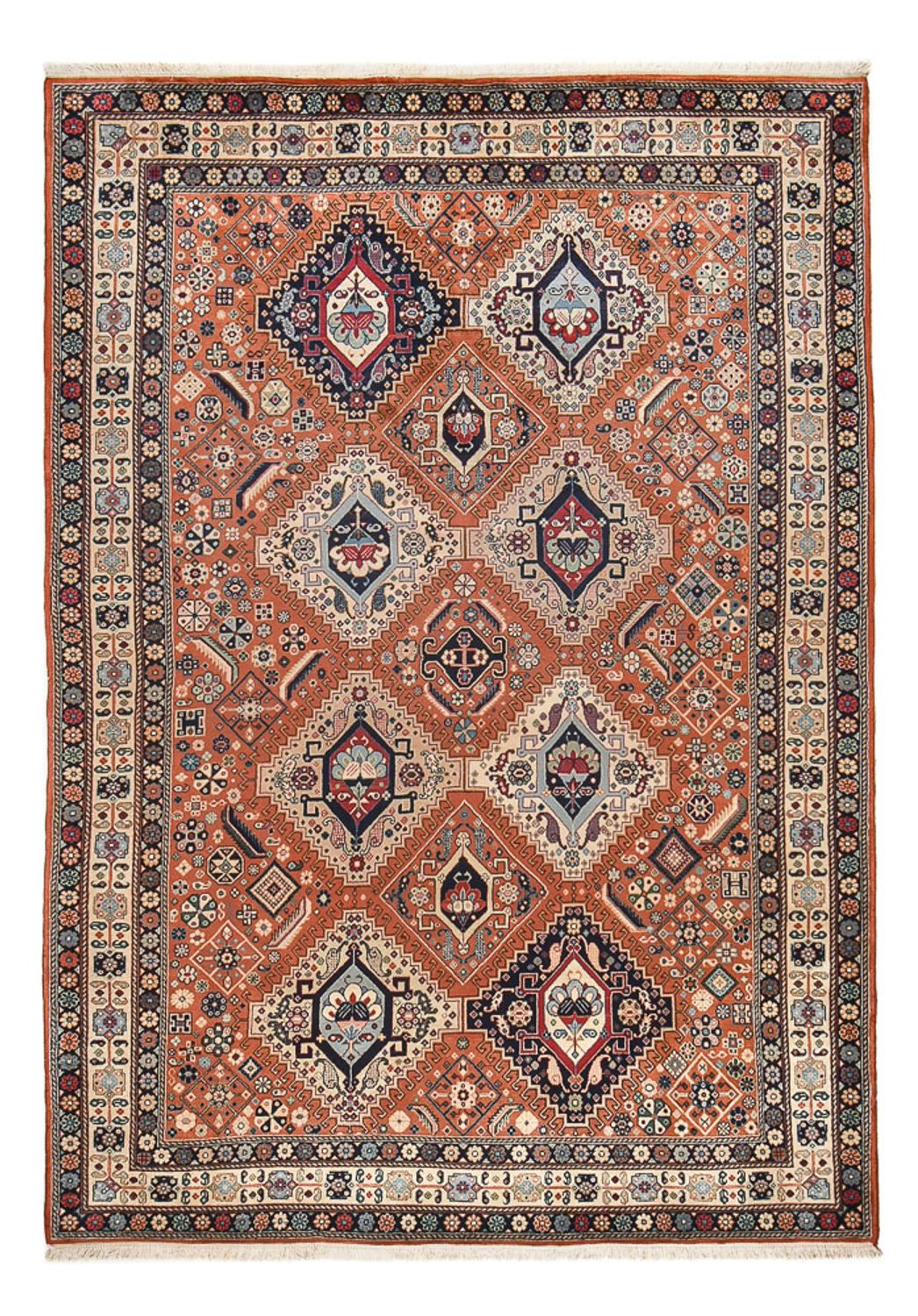 Persisk tæppe - Nomadisk - 298 x 198 cm - flerfarvet