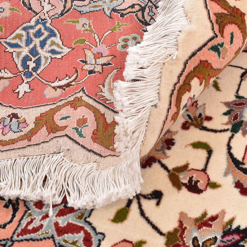 Persisk tæppe - Tabriz - Royal rundt  - 200 x 200 cm - flerfarvet