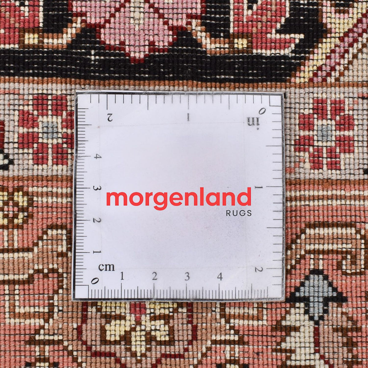 Løber Persisk tæppe - Tabriz - Royal - 352 x 90 cm - lysrød