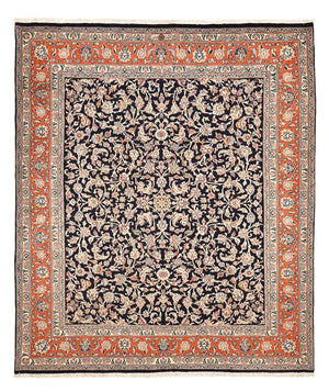 Persisk tæppe - Classic - 296 x 247 cm - mørkeblå