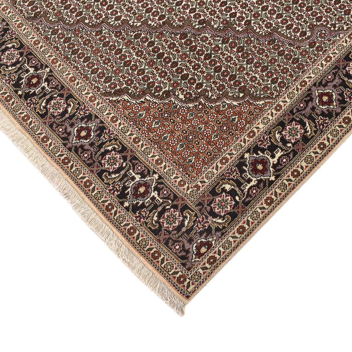 Persisk tæppe - Tabriz - Royal firkantet  - 202 x 200 cm - brun