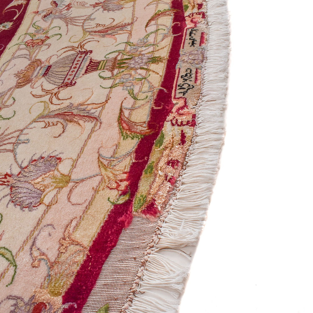 Persisk tæppe - Tabriz - Royal rundt  - 245 x 245 cm - rød