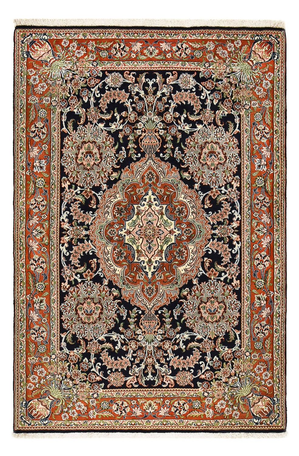 Persisk tæppe - Ghom - Royal - 208 x 137 cm - mørk beige