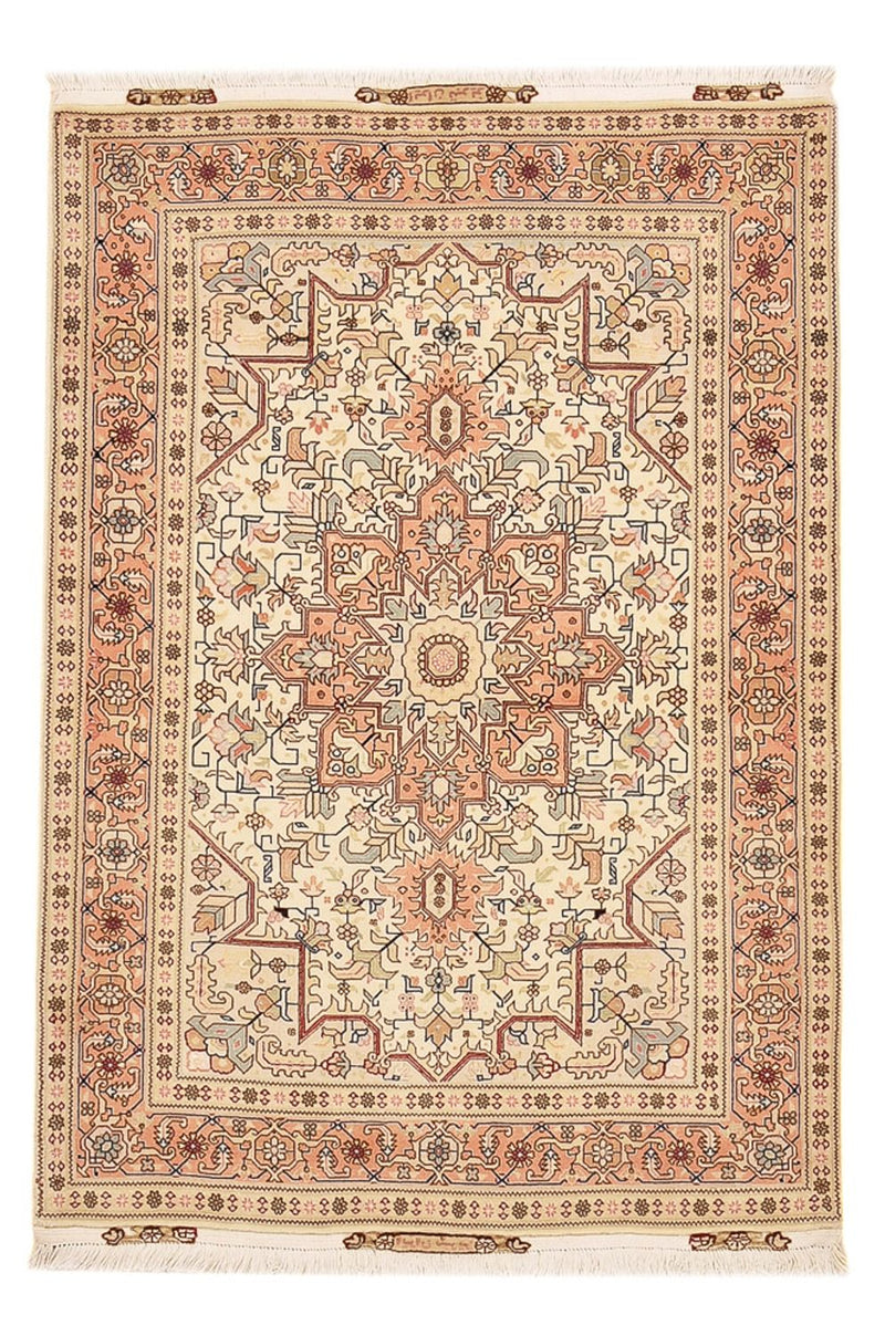 Persisk tæppe - Tabriz - Royal - 151 x 106 cm - lys beige