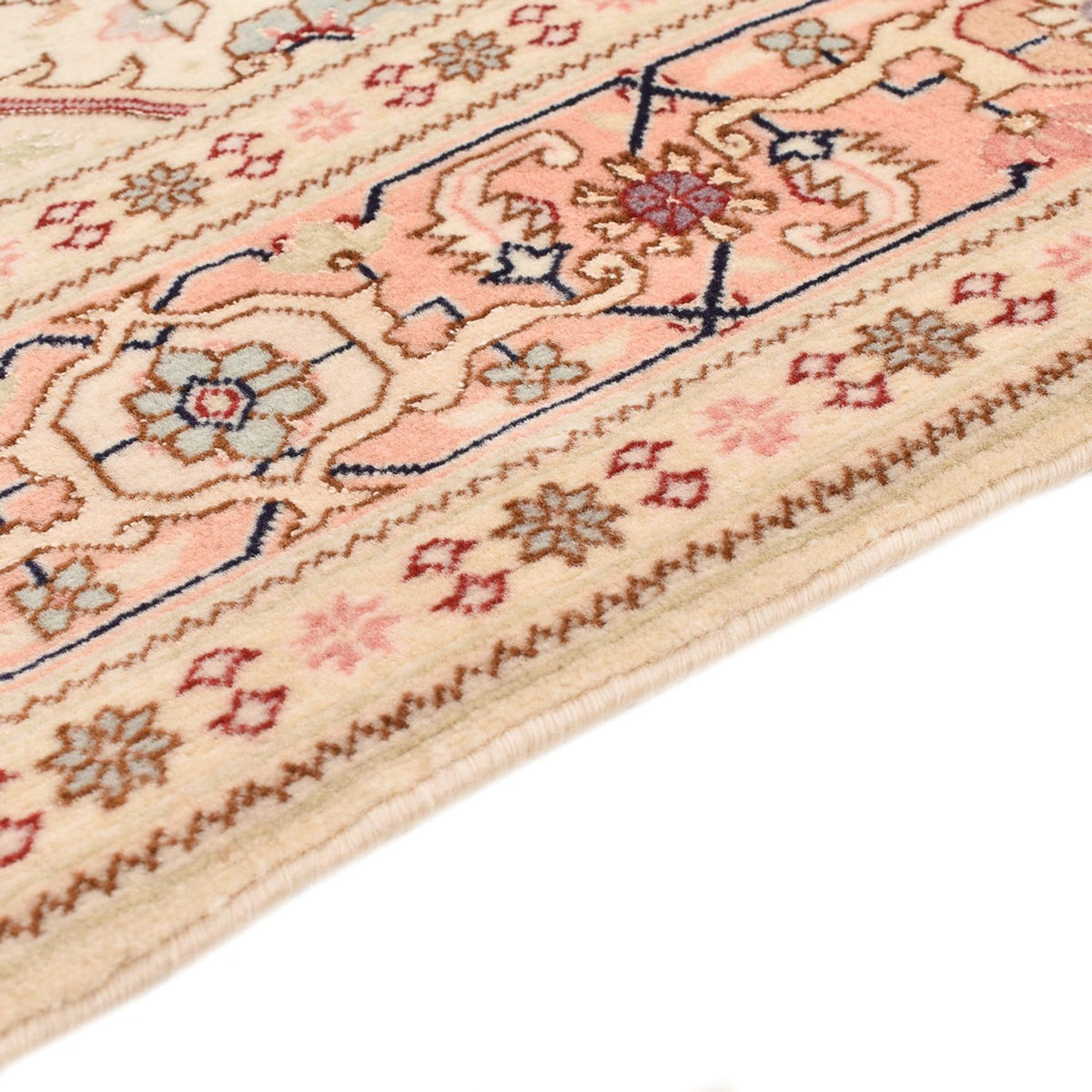 Persisk tæppe - Tabriz - Royal - 151 x 106 cm - lys beige