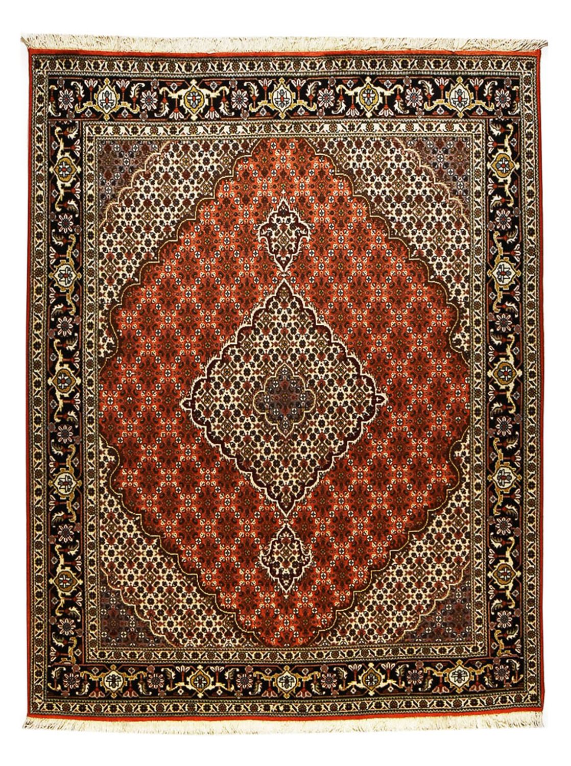 Persisk tæppe - Tabriz - Royal - 194 x 153 cm - rød