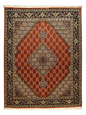 Persisk tæppe - Tabriz - Royal - 194 x 153 cm - rød