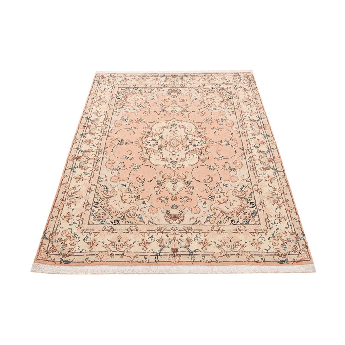 Persisk tæppe - Tabriz - Royal - 203 x 153 cm - karamel