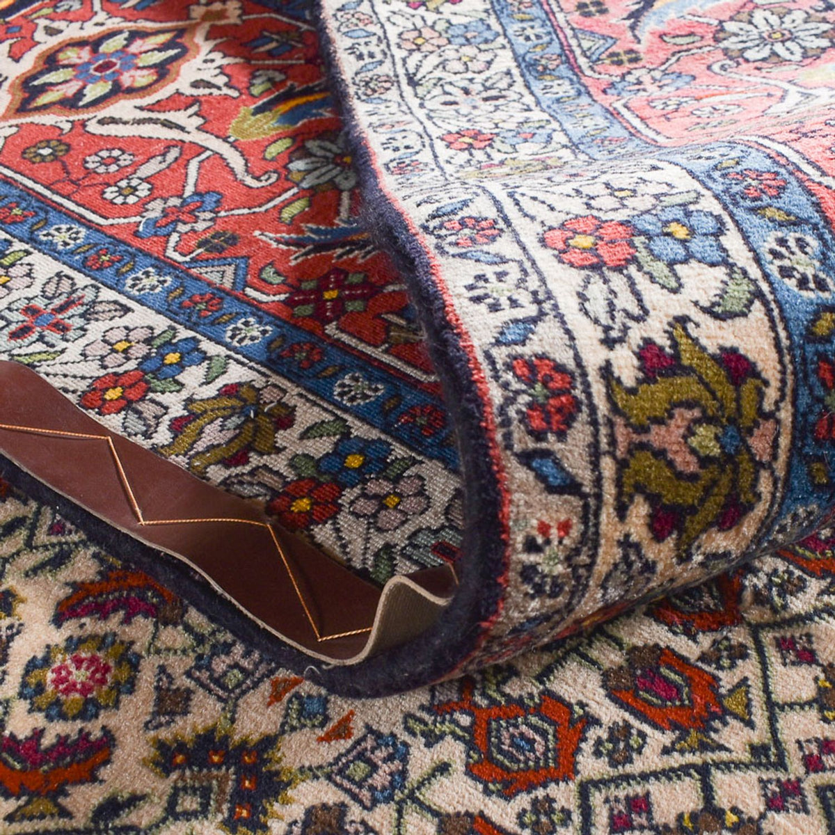 Persisk tæppe - Bijar firkantet  - 400 x 400 cm - rust