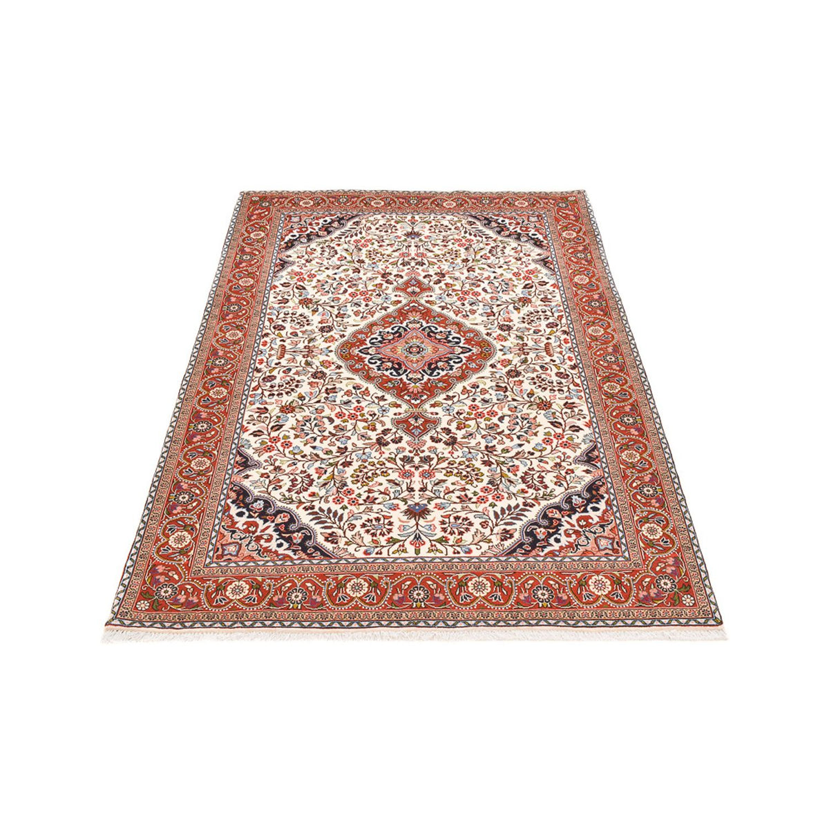 Persisk tæppe - Nomadisk - 205 x 138 cm - creme