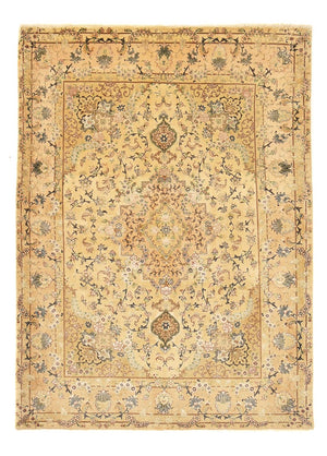 Persisk tæppe - Tabriz - Royal - 198 x 148 cm - karamel
