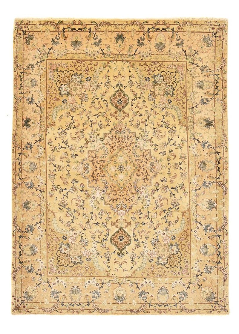 Persisk tæppe - Tabriz - Royal - 198 x 148 cm - karamel