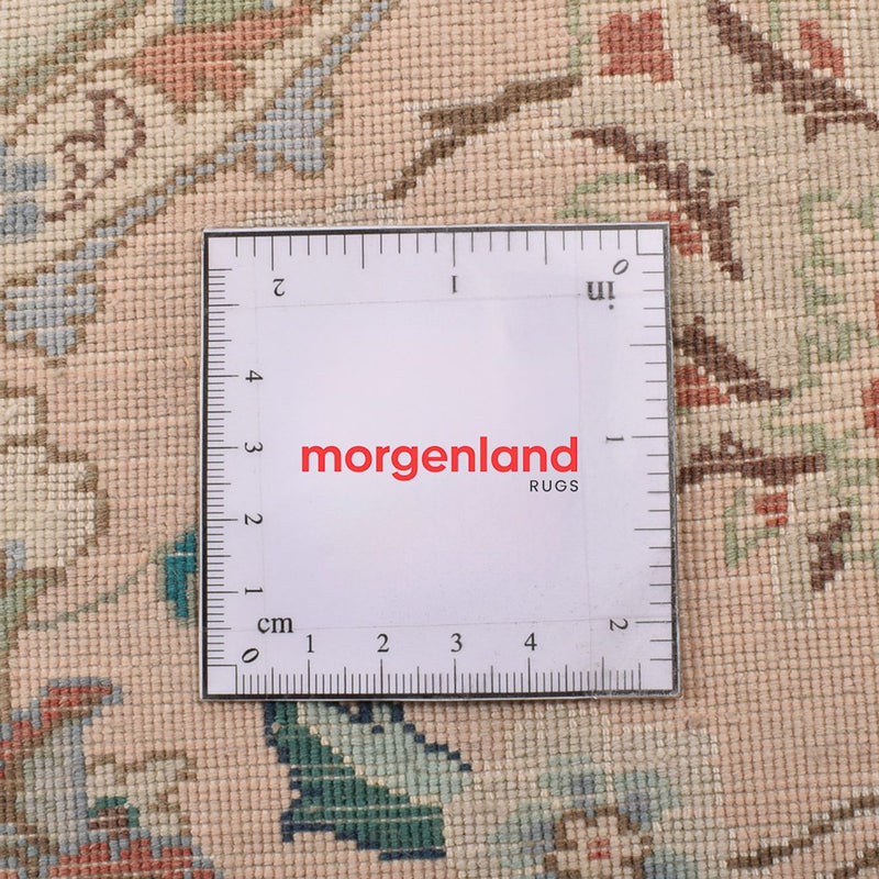 Persisk tæppe - Tabriz - Royal rundt  - 200 x 200 cm - sand