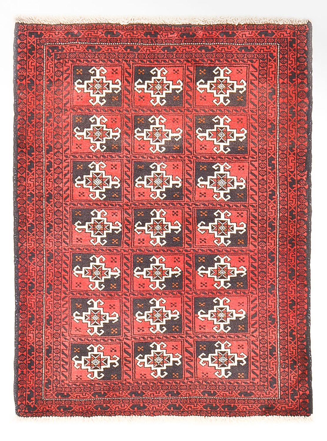 Baluch-tæppe - 127 x 98 cm - flerfarvet