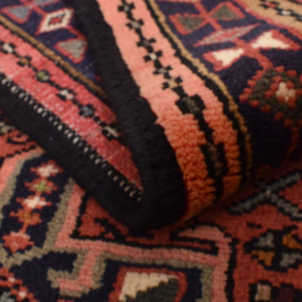 Løber Persisk tæppe - Nomadisk - 287 x 75 cm - lysrød