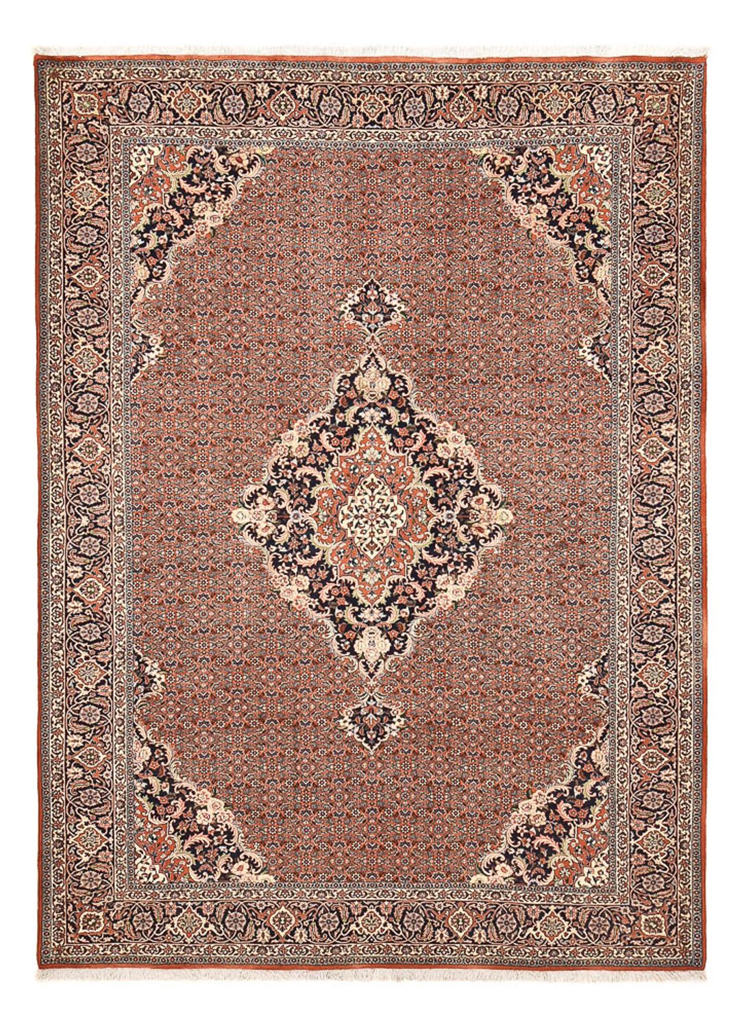 Persisk tæppe - Bijar - 286 x 203 cm - rust
