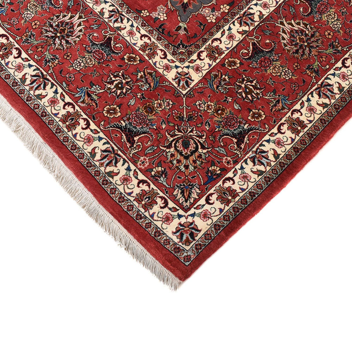 Persisk tæppe - Bijar - 380 x 296 cm - mørkeblå