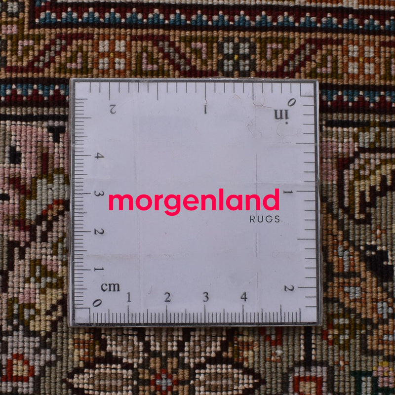 Persisk tæppe - Tabriz - Royal - 250 x 202 cm - mørkebrun