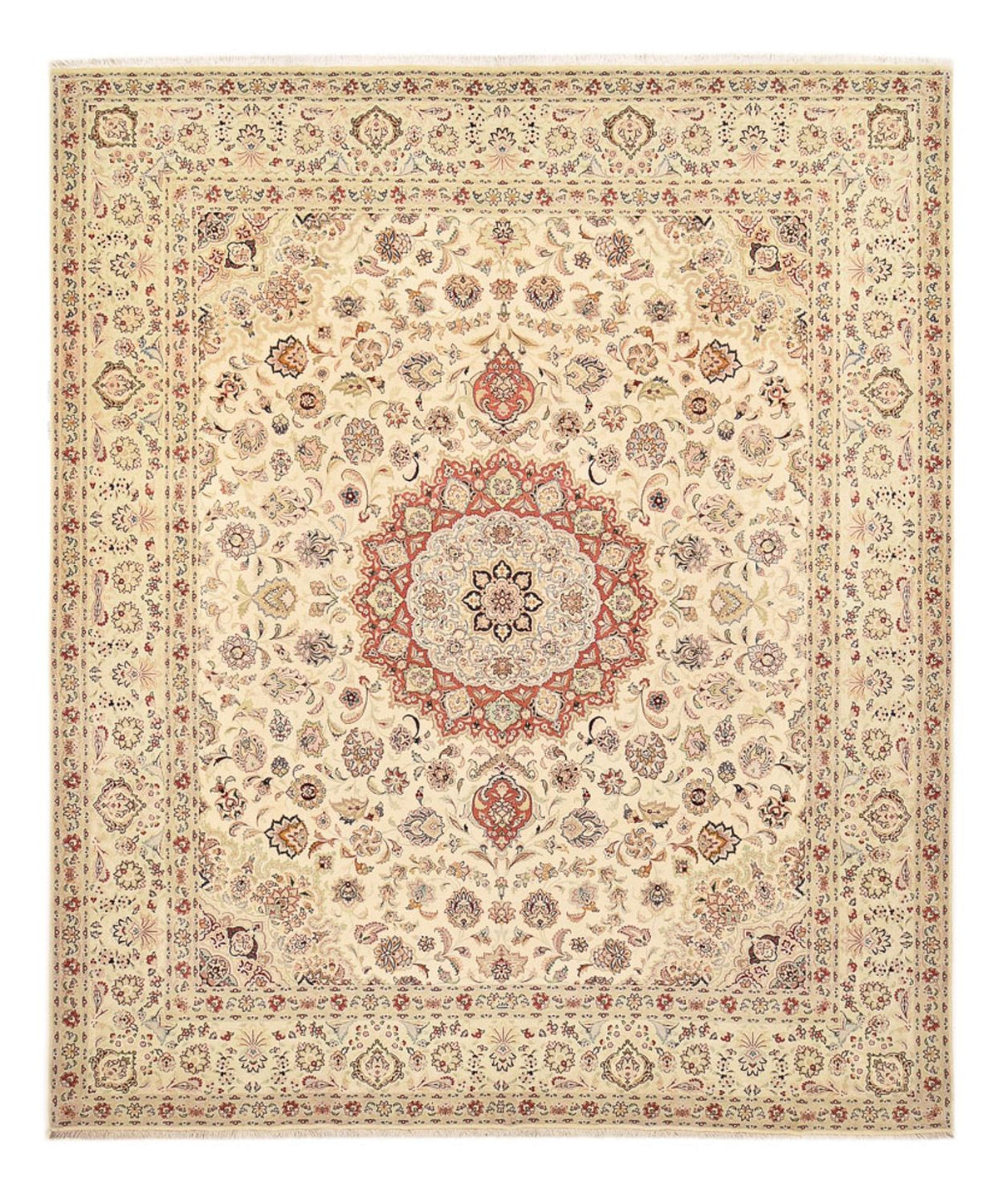 Persisk tæppe - Tabriz - Royal - 349 x 298 cm - beige