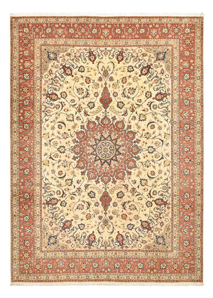 Persisk tæppe - Tabriz - Royal - 358 x 250 cm - lys beige