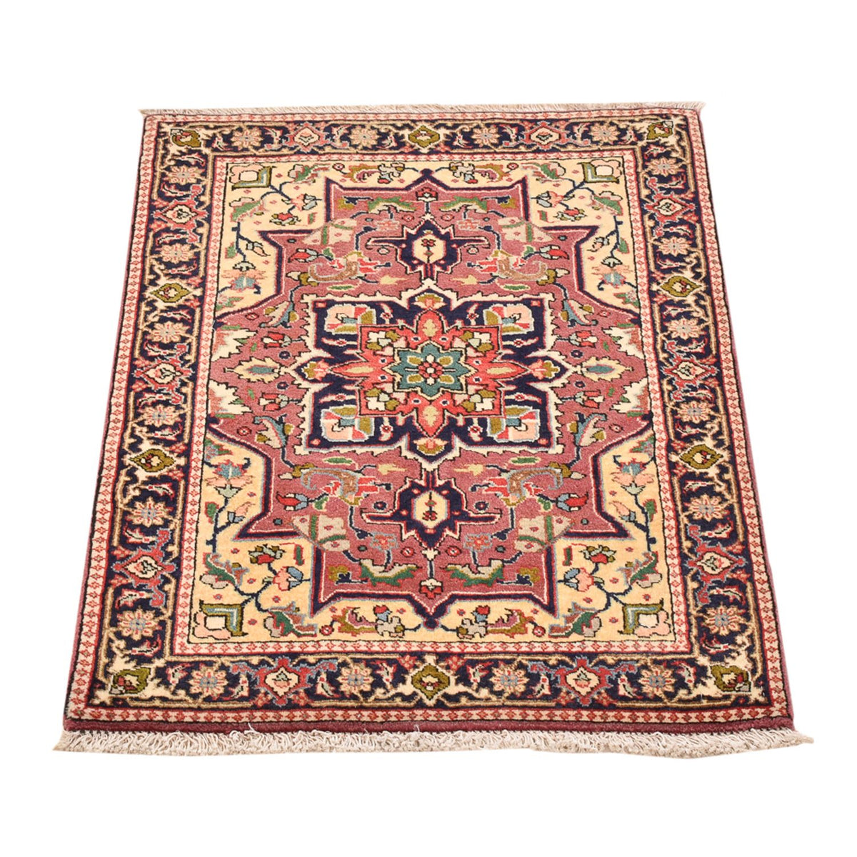 Persisk tæppe - Tabriz - Royal - 82 x 60 cm - lysrød
