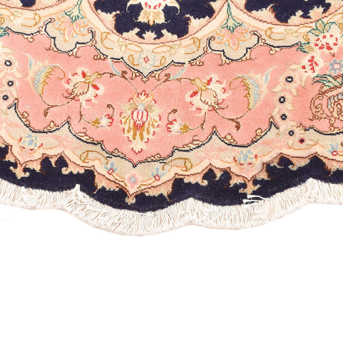 Persisk tæppe - Tabriz - Premium rundt  - 150 x 150 cm - flerfarvet