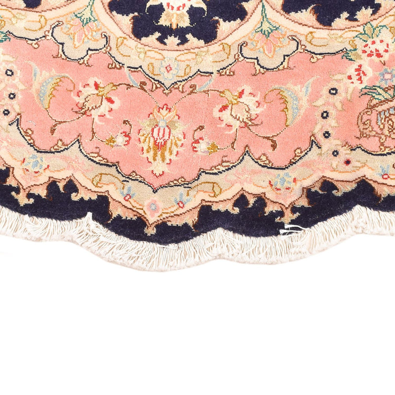 Persisk tæppe - Tabriz - Premium rundt  - 150 x 150 cm - flerfarvet