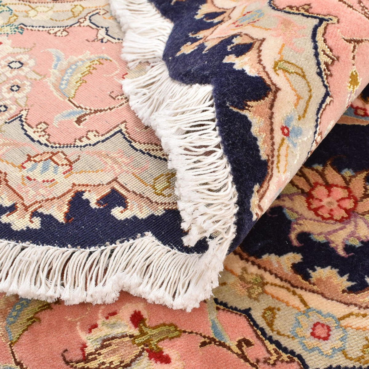 Persisk tæppe - Tabriz - Premium rundt  - 150 x 150 cm - flerfarvet