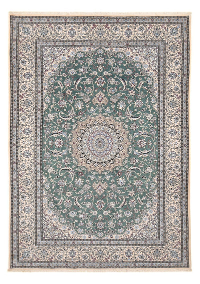Nain - 9La Tæppe 242x353cm - Persisk tæppe - lysegrøn