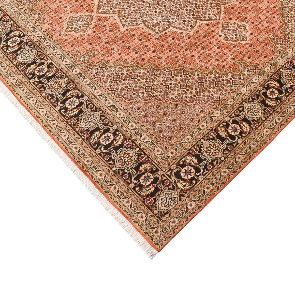 Persisk tæppe - Tabriz - Royal firkantet  - 253 x 245 cm - mørk beige