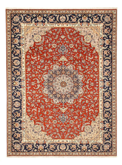 Tabriz - 50 Raj Tæppe 252x342cm - Persisk tæppe - rød