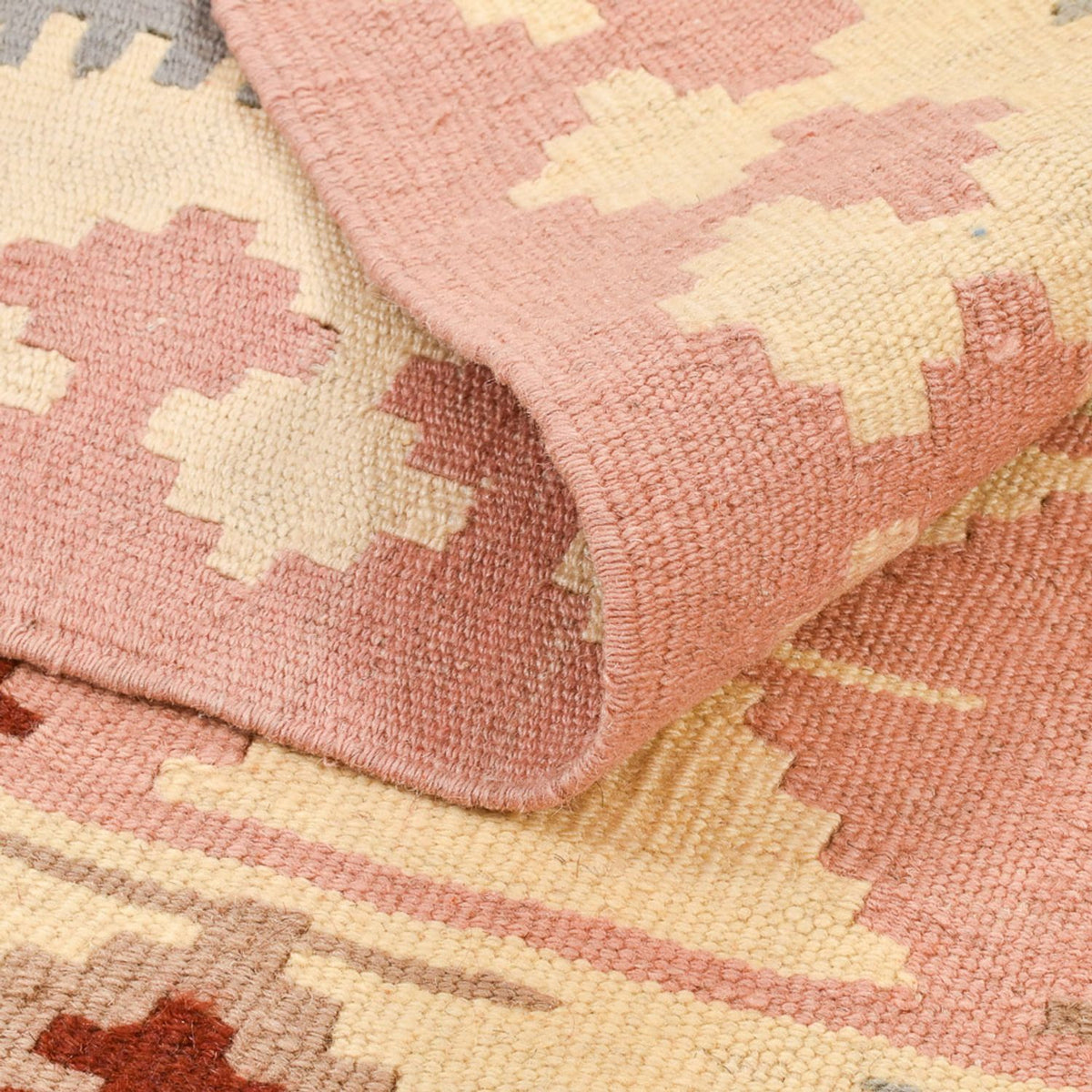 Kelim-tæppe - orientalsk - 150 x 105 cm - beige